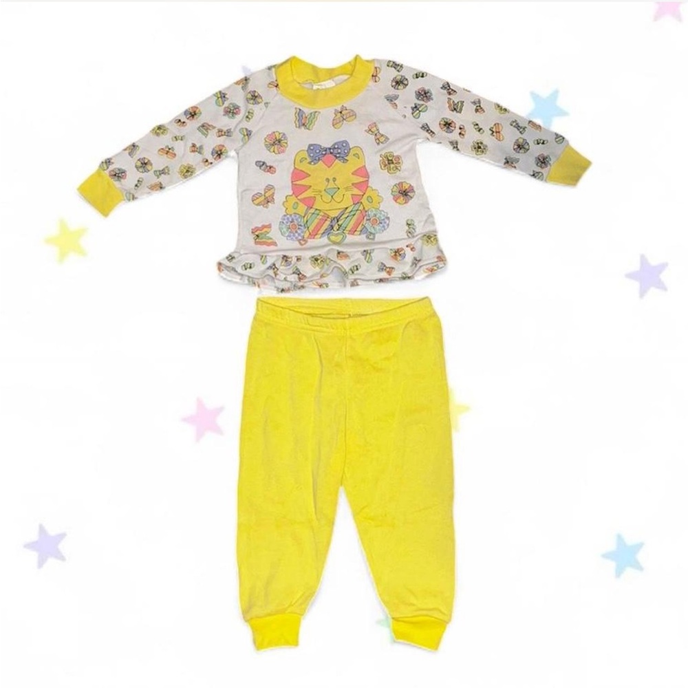 vintage cat multicolor pjs